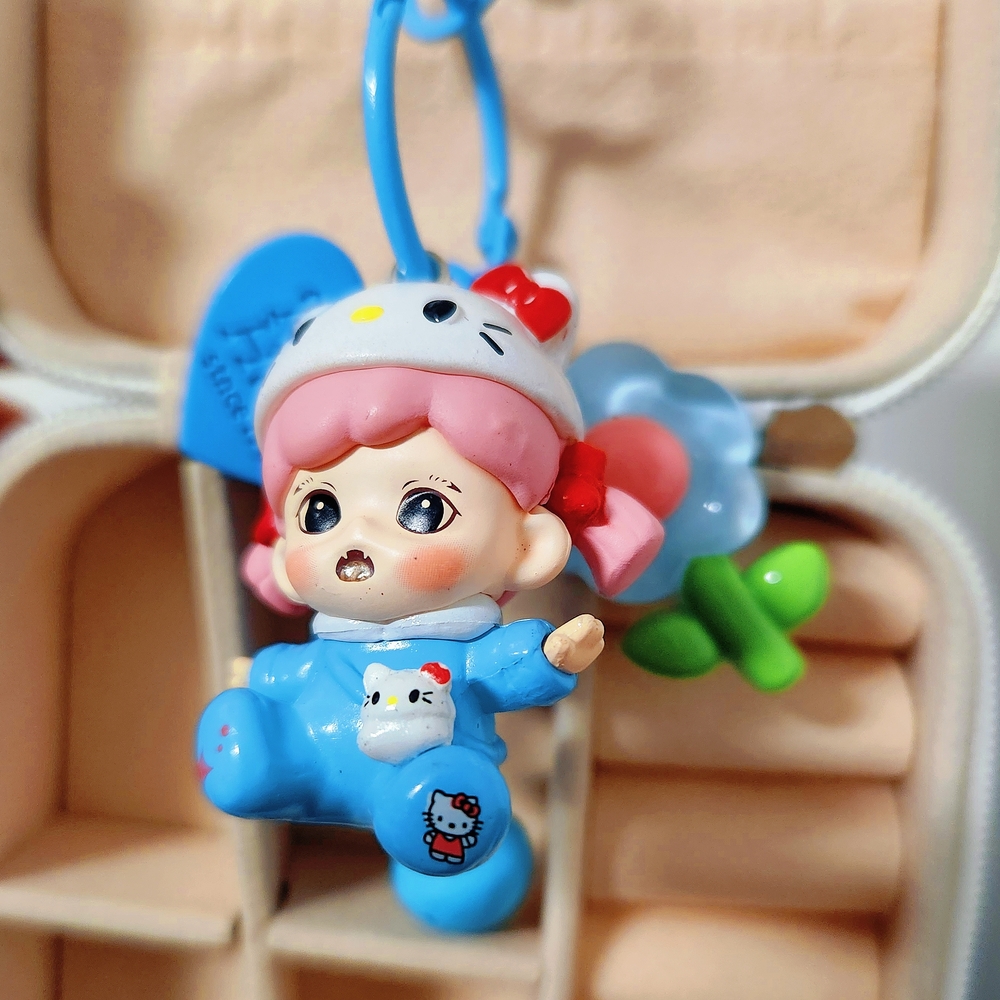 Hello Kitty Pink and Blue Doll Phone Chain